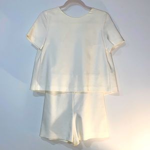 BRAND NEW WHITE ZARA JUMPSUIT